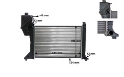 Engine radiator CR 677 000S