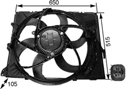 Fan, engine cooling CFF 264 000S