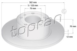 Brake disc HP500 561