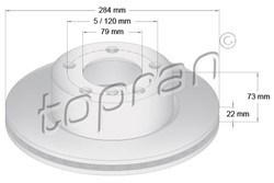 Brake disc HP501 900