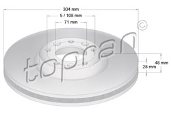 Brake disc HP723 321