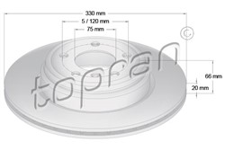 Brake disc HP503 018
