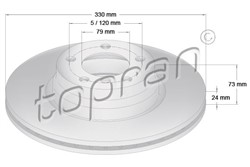 Brake disc HP503 015_0