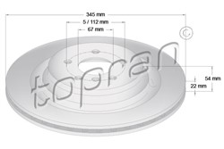 Brake disc HP409 488