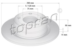 Brake disc HP501 903