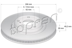 Brake disc HP600 614