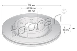 Brake disc HP600 646