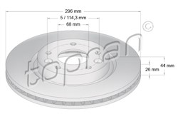 Brake disc HP631 159