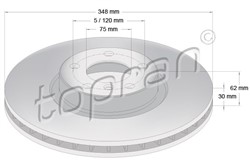 Brake disc HP502 015