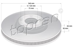 Brake disc HP502 238
