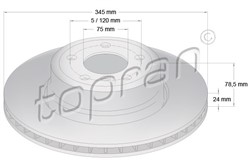Brake disc HP502 105_0