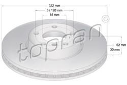 Brake disc HP502 031