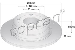 Brake disc HP500 564