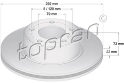 Brake disc HP500 945