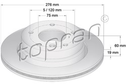 Brake disc HP500 577