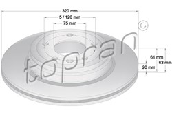 Brake disc HP500 948
