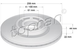 Brake disc HP701 203
