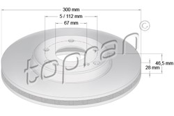 Brake disc HP400 855