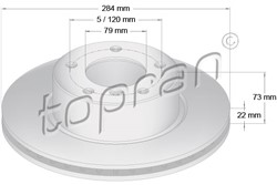 Brake disc HP501 710_0