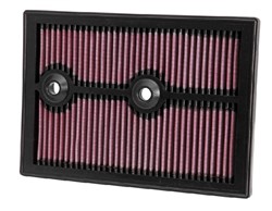 Sportowy filtr powietrza (kwadratowy, panelowy) 33-3004 265/187/25mm pasuje do AUDI; CUPRA; SEAT; SKODA; VW_5