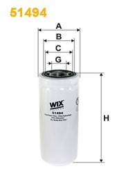 hidraulinis filtras, automatinė transmisija WIX FILTERS 51494WIX_1
