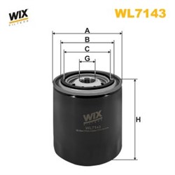Спортивний масляний фільтр WIX FILTERS WL7143WIX