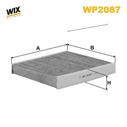 Filter, cabin air WP2087WIX