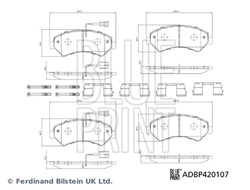 Brake Pad Set, disc brake ADBP420107_0