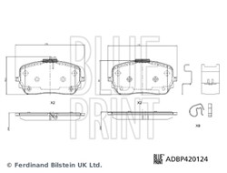 Brake Pad Set, disc brake ADBP420124