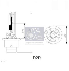 Light bulb D2R (socket type: P32D-3)_2