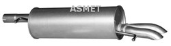 Izpūtēja aizmugurējais klusinātājs ASMET ASM04.076