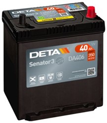 Akumulators DETA PREMIUM DA406 12V 40Ah 350A (187x127x220)_0