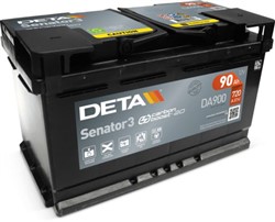 Akumulators DETA SENATOR3 DA900 12V 90Ah 720A (315x175x190)_0