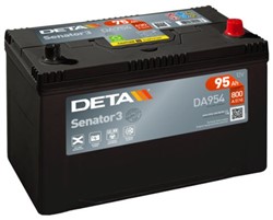 Akumulators DETA SENATOR3 DA954 12V 95Ah 800A (306x173x222)_0