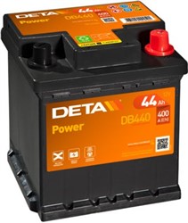 Akumulators DETA POWER DB440 12V 44Ah 400A (175x175x190)