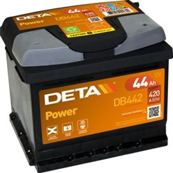 Akumulators DETA POWER DB442 12V 44Ah 420A (207x175x175)_0