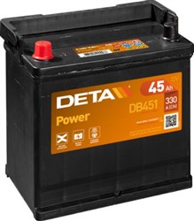 Akumulators DETA POWER DB451 12V 45Ah 330A (220x135x225)_0