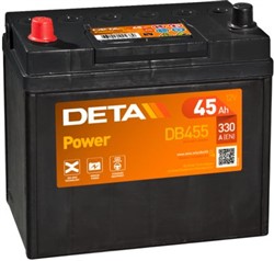 Akumulators DETA POWER DB455 12V 45Ah 330A (237x127x227)_0