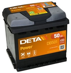 Akumulators DETA POWER DB501 12V 50Ah 450A (207x175x190)