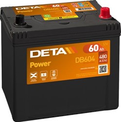 Vieglo auto akumulators DETA DB604