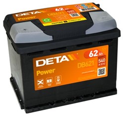 Akumulators DETA POWER DB621 12V 62Ah 540A (242x175x190)_0