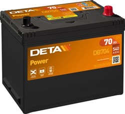 Akumulators DETA POWER DB704 12V 70Ah 540A (270x173x222)_0