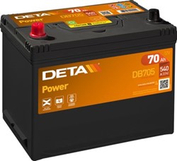 Akumulators DETA POWER DB705 12V 70Ah 540A (270x173x222)_0