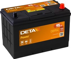 Akumulators DETA POWER DB954 12V 95Ah 720A (306x173x222)_0