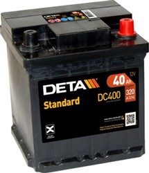 Akumulators DETA STANDART DC400 12V 40Ah 320A (175x175x190)_0