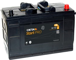 Akumulators DETA STARTPRO DG1102 12V 110Ah 750A (349x175x235)_0