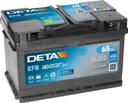 Akumulators DETA START&STOP EFB DL652 12V 65Ah 650A (278x175x175)_0