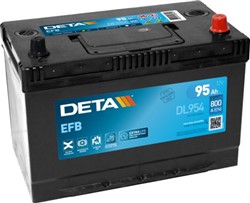Akumulators DETA START&STOP EFB DL954 12V 95Ah 800A (306x173x222)_0