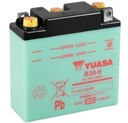 Akumulators YUASA B39-6 YUASA 6V 7,4Ah (126x48x126)_3
