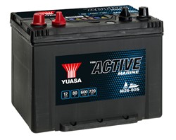 Akumulators YUASA Active Marine Start M26-80S 12V 80Ah 680A (260x174x225)_3